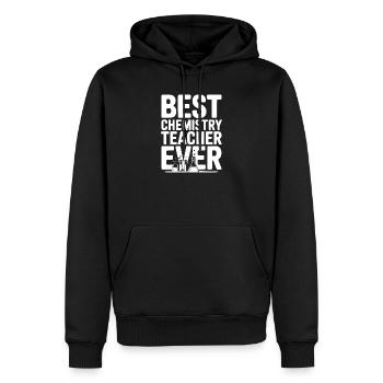 Meilleur professeur de chimie de tous les temps - Sweat à capuche Premium bio Homme - noir - Devant - Nico (187cm)