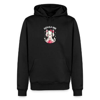 Schulkind 2026 Einschulung 2026 Schulanfang - Männer Premium Bio Hoodie - Schwarz - Vorne - Nico (187cm)