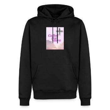 Appelée à Plus de lever de soleil croisé - Sweat à capuche Premium bio Homme - noir - Devant - Nico (187cm)