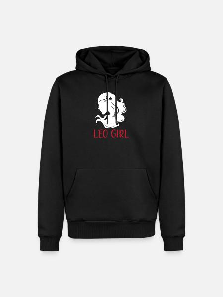 Sternzeichen Löwe - Männer Premium Bio Hoodie - Schwarz