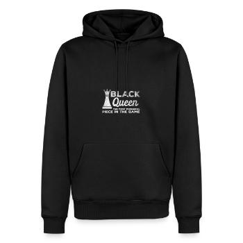 Vintage Black Queen mächtigste Schach Afroamerikan - Männer Premium Bio Hoodie - Schwarz - Vorne - Nico (187cm)