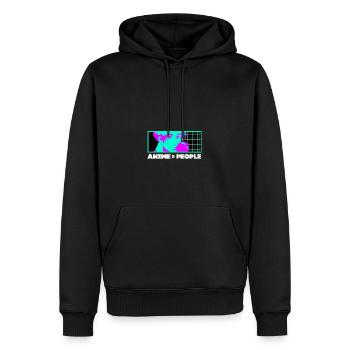 Anime mehr als Menschen introvertiertem Manga -aso - Männer Premium Bio Hoodie - Schwarz - Vorne - Nico (187cm)