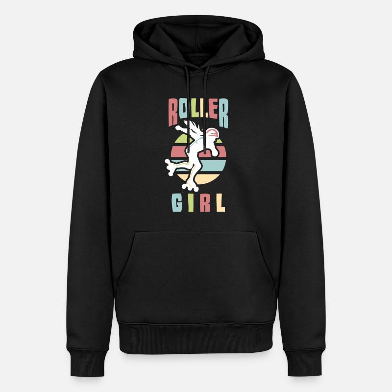 Rollerskate Rollerskating Skating Rollerblades - Men’s Premium Organic Hoodie - black