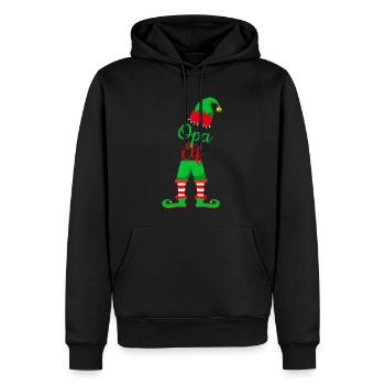 Opa Elf - Männer Premium Bio Hoodie - Schwarz - Vorne - Nico (187cm)