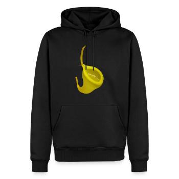 Nepenthes dubia - Männer Premium Bio Hoodie - Schwarz - Vorne - Nico (187cm)