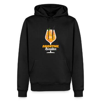 Anonyme Aperoliker - Männer Premium Bio Hoodie - Schwarz - Vorne - Nico (187cm)