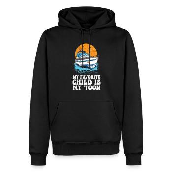 My Favorite Child Is My Toon Funny Pontoon - Männer Premium Bio Hoodie - Schwarz - Vorne - Nico (187cm)