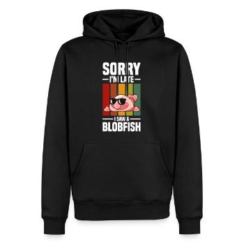 Blobfisch | Fische Aquaristik Blobfische Geschenke - Männer Premium Bio Hoodie - Schwarz - Vorne - Nico (187cm)
