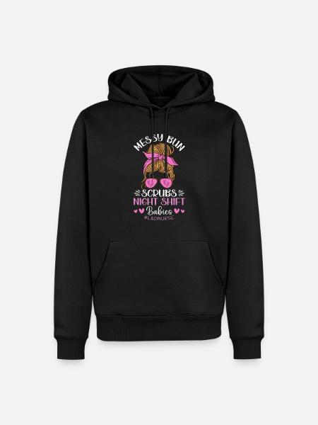 Infirmière Bébé Maternité Infirmière - Sweat à capuche Premium bio Homme - noir