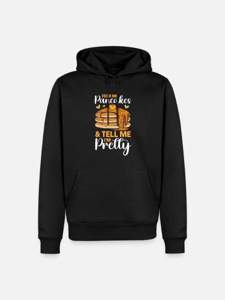 Pancake Breakfast Pancakes - Men’s Premium Organic Hoodie - black