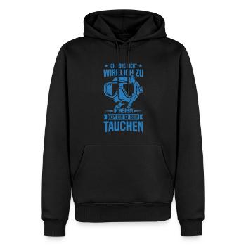 Scuba Diver Shirt Für Flaschen Taucher Tauchen - Männer Premium Bio Hoodie - Schwarz - Vorne - Nico (187cm)
