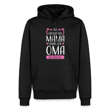 Mama & Oma Familie Mutter Geschenk - Männer Premium Bio Hoodie - Schwarz - Vorne - Nico (187cm)