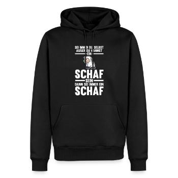 Schaf Landwirt Schafzüchter Geschenk - Männer Premium Bio Hoodie - Schwarz - Vorne - Nico (187cm)