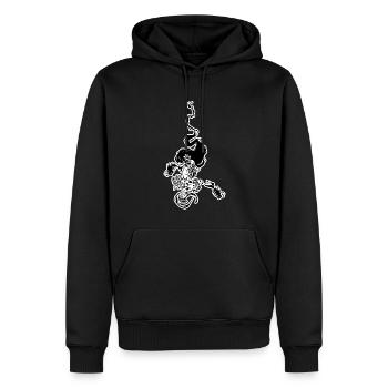 Creepy Mermaid - Sweat à capuche Premium bio Homme - noir - Devant - Nico (187cm)