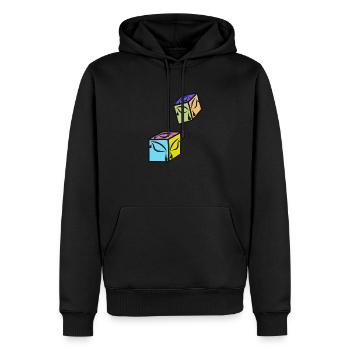 Dados Ojolagrimas - Männer Premium Bio Hoodie - Schwarz - Vorne - Nico (187cm)