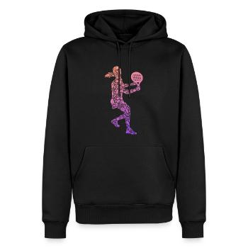 Padel Tennis Padeltennis Mädchen Frauen Padel - Männer Premium Bio Hoodie - Schwarz - Vorne - Nico (187cm)