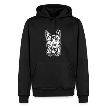 Kai Ken Portrait Hunde Hund Wilsigns - Männer Premium Bio Hoodie - Schwarz - Vorne - Nico (187cm)