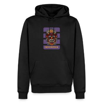 Barong Mythischer Löwe Bali Indonesien Reise - Männer Premium Bio Hoodie - Schwarz - Vorne - Nico (187cm)