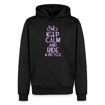 Cyclisme Cyclisme Cyclisme - Sweat à capuche Premium bio Homme - noir - Devant - Nico (187cm)