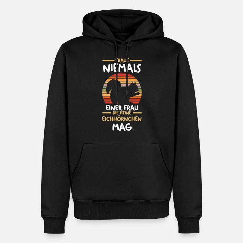 Erdmännchen - Männer Premium Bio Hoodie - Schwarz