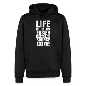 Software Ingenieur Informatiker Programmierer - Männer Premium Bio Hoodie - Schwarz - Vorne - Nico (187cm)