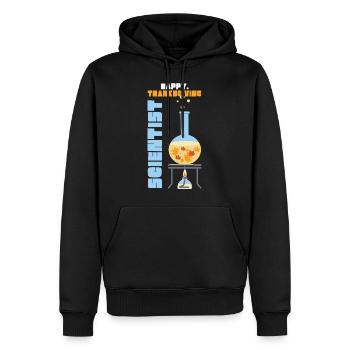 Happy Thanksgiving Scientist Fall - Männer Premium Bio Hoodie - Schwarz - Vorne - Nico (187cm)