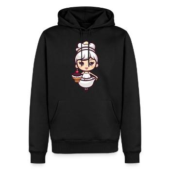 Pâtisserie Fée Fée Pâtisserie Gâteau - Sweat à capuche Premium bio Homme - noir - Devant - Nico (187cm)