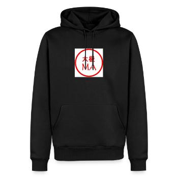 Tai Chi Ma - Männer Premium Bio Hoodie - Schwarz - Vorne - Nico (187cm)