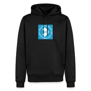 IFA Logo - Männer Premium Bio Hoodie - Schwarz - Vorne - Nico (187cm)