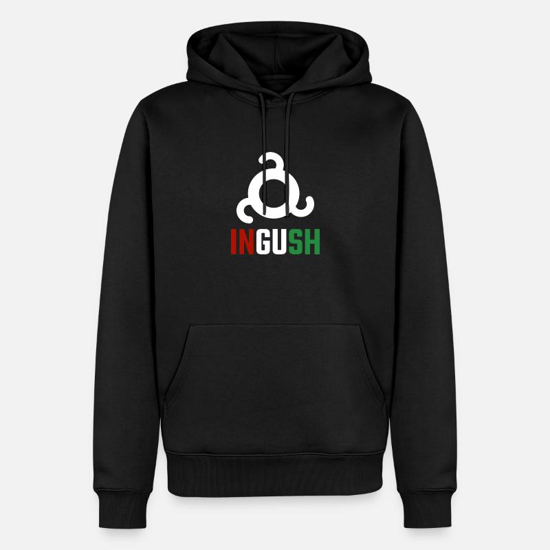 Ingouchie Inguschetia Drapeau ingouche Ing - Sweat à capuche Premium bio Homme - noir