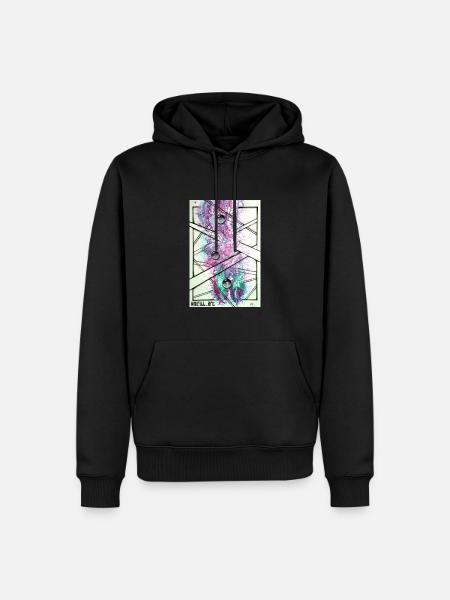 Pink Bubbles - Men’s Premium Organic Hoodie - black