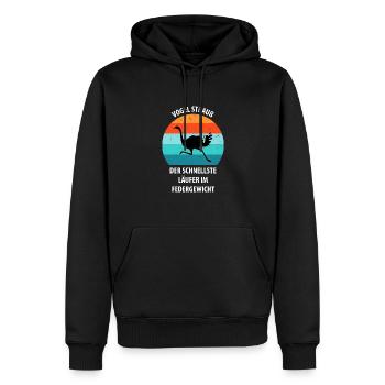 Strauß Ostrich Vogel Strauß Ornithologie - Männer Premium Bio Hoodie - Schwarz - Vorne - Nico (187cm)