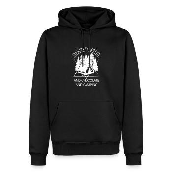 Zelt Camping Camper Pfadfinder Biwakieren - Männer Premium Bio Hoodie - Schwarz - Vorne - Nico (187cm)