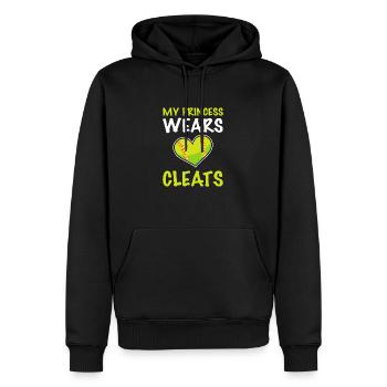 Softball Joueurs de softball - Sweat à capuche Premium bio Homme - noir - Devant - Nico (187cm)
