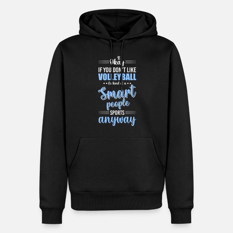 Équipe de volleyball - Sweat à capuche Premium bio Homme - noir