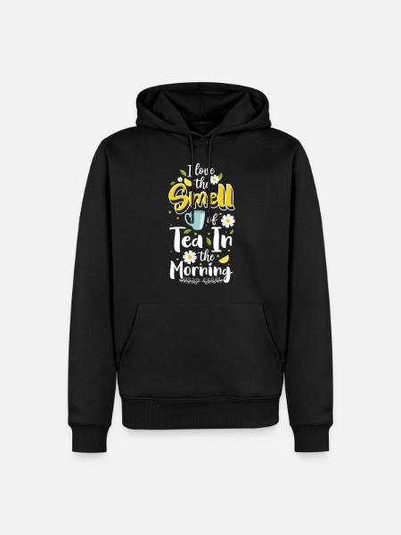 Tea Cup Recovery Drink - Men’s Premium Organic Hoodie - black