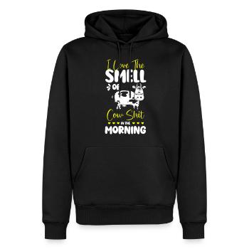 Rind Landwirt Vieh Nutztier - Männer Premium Bio Hoodie - Schwarz - Vorne - Nico (187cm)