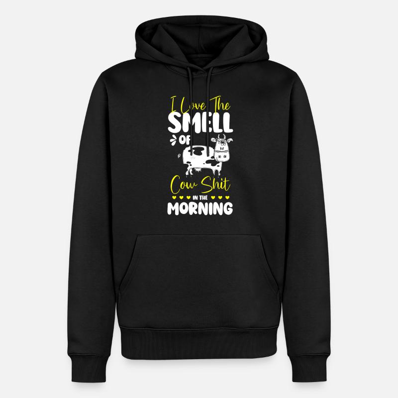 Éleveur de bovins Bétail - Sweat à capuche Premium bio Homme - noir