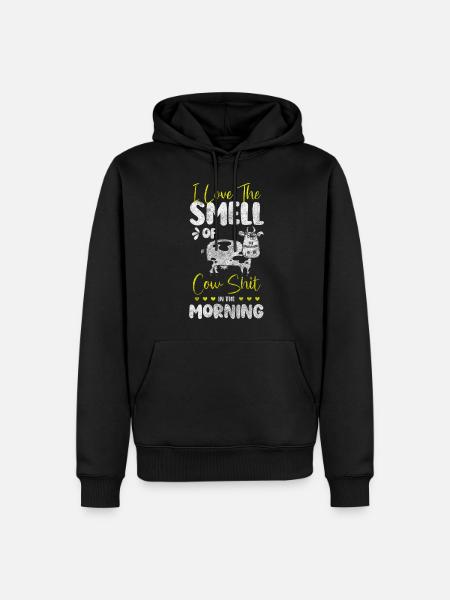 Cow Farming Cow Spots - Men’s Premium Organic Hoodie - black
