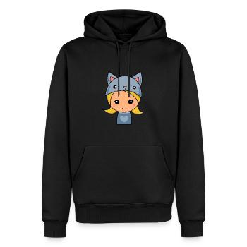 Kawaii Chibi Kawaii clothes Kawaii Sticker Manga - Männer Premium Bio Hoodie - Schwarz - Vorne - Nico (187cm)