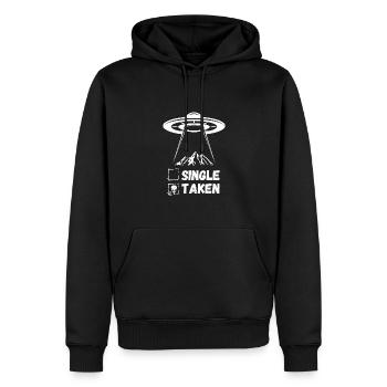 Drôle de cadeau indulgent pour les couples extraterrestres - Sweat à capuche Premium bio Homme - noir - Devant - Nico (187cm)