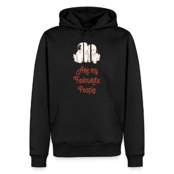 Dogs Are My Favourite People - Men’s Premium Organic Hoodie - black - Front - Nico (187cm)