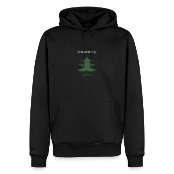 Un ornement, ça suffit. - Sweat à capuche Premium bio Homme - noir - Devant - Nico (187cm)