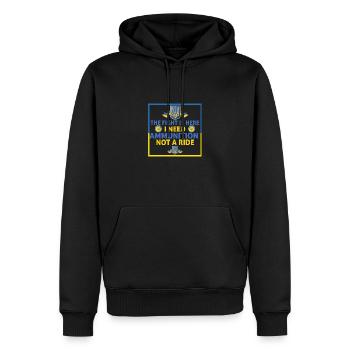 The fight is here I need ammunition not a ride - Sweat à capuche Premium bio Homme - noir - Devant - Nico (187cm)