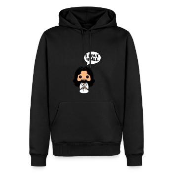 Niedliche Jesus Kawaii Geschenk Christliches Mädchen - Männer Premium Bio Hoodie - Schwarz - Vorne - Nico (187cm)