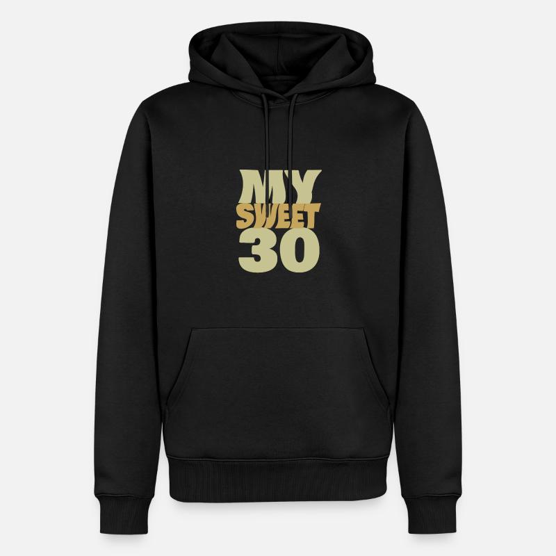Doux 30 - Sweat à capuche Premium bio Homme - noir