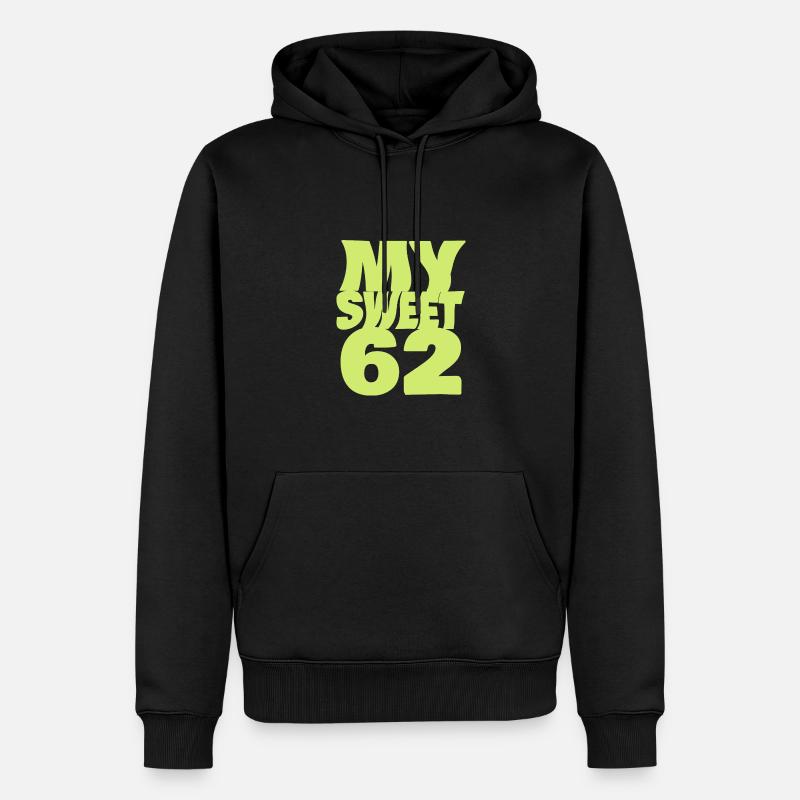 Doux 62 - Sweat à capuche Premium bio Homme - noir