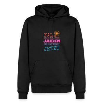 Vorname Jaiden - Männer Premium Bio Hoodie - Schwarz - Vorne - Nico (187cm)