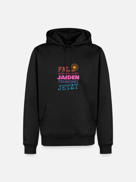 Vorname Jaiden - Männer Premium Bio Hoodie - Schwarz