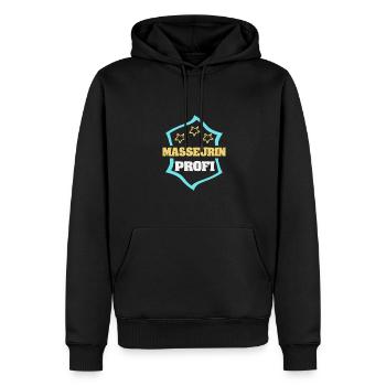 Beruf Masseurin - Männer Premium Bio Hoodie - Schwarz - Vorne - Nico (187cm)